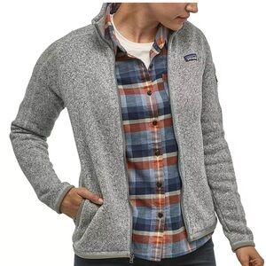 Patagonia Heathered Gray Zip-Up Fleece